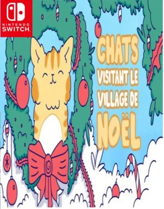 Cats Visiting Christmas Town