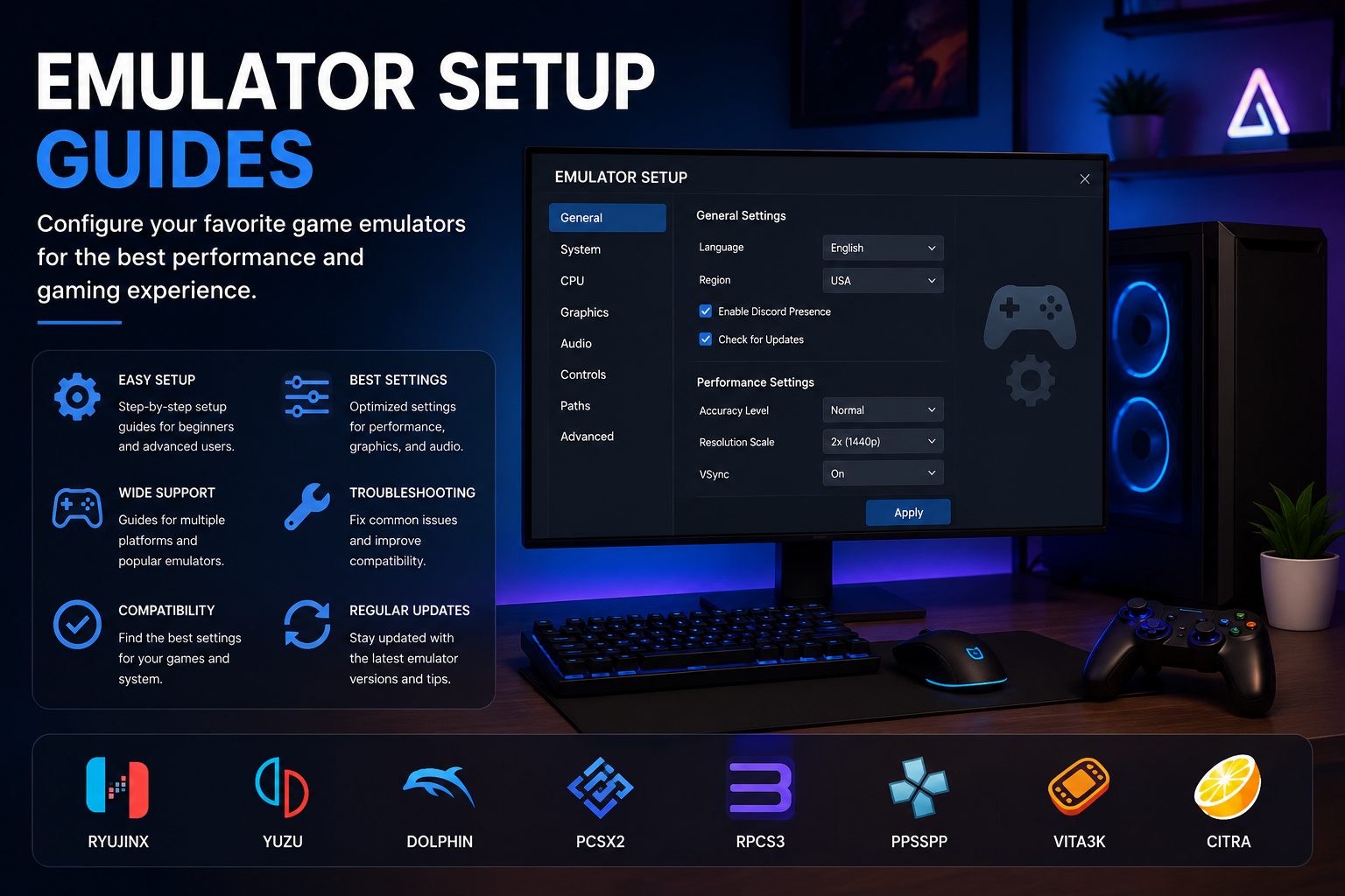 Emulator Setup Guides